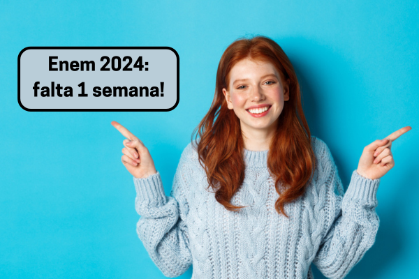 falta 1 semana para o enem 2024