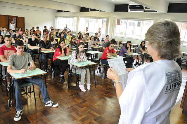 Aplicação de vestibular tradicional da UFPR