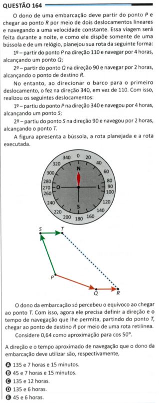Quest&atilde;o de matem&aacute;tica Enem 2025
