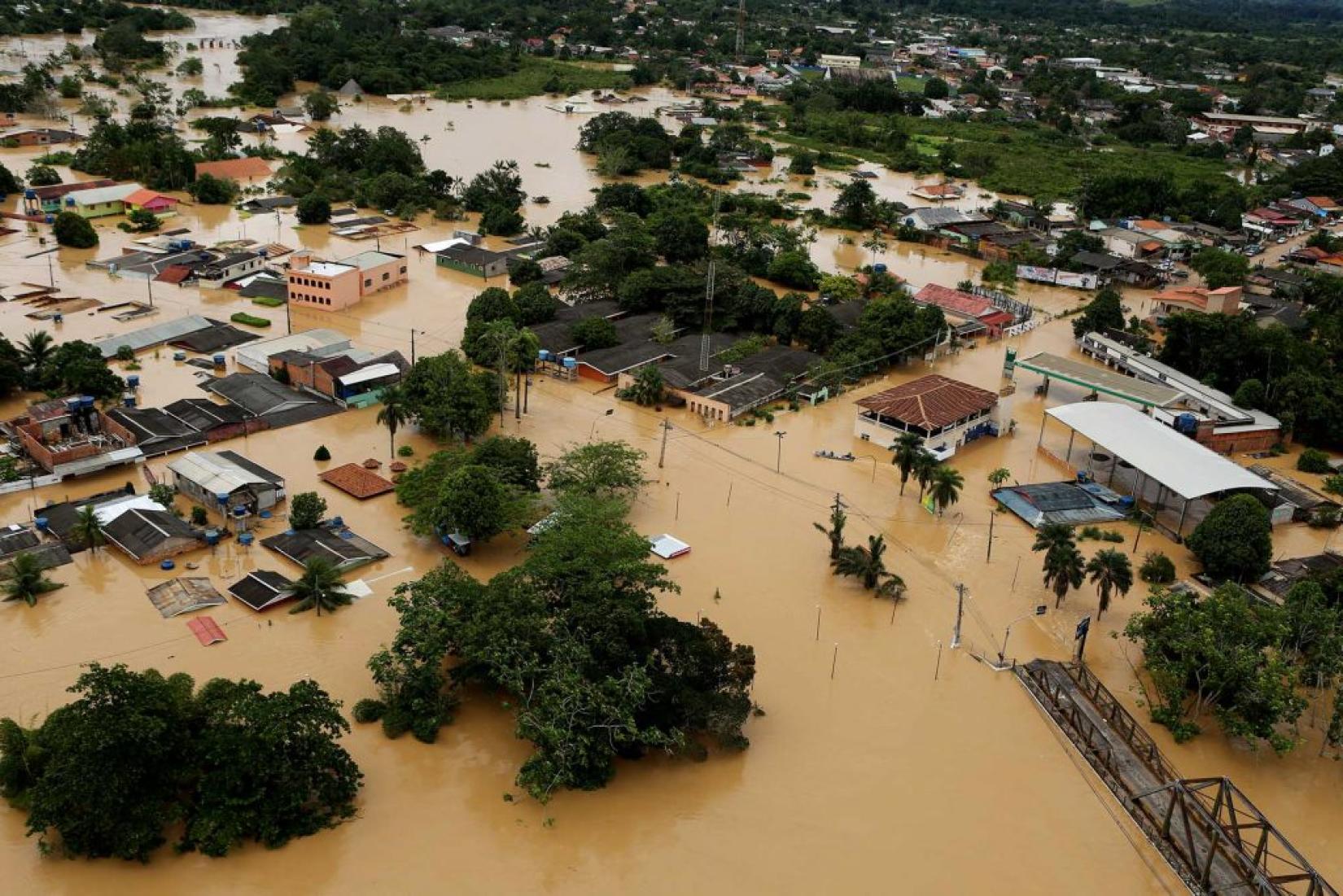 Enchente que aconteceu no Acre em 2015.