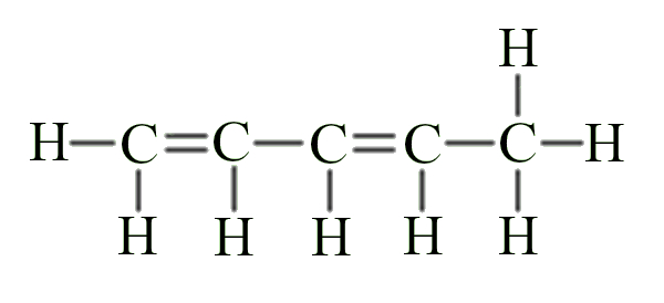 Estrutura química de hidrocarboneto para identificar nome em questão da Unespar.