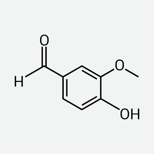 Fórmula estrutural da vanilina em uma questão sobre funções orgânicas.