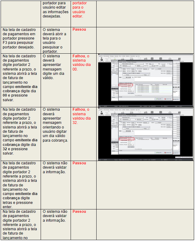 Parte 18 - Roteiros de testes desenvolvidos para execução dos testes no módulo emissão de nf-e.