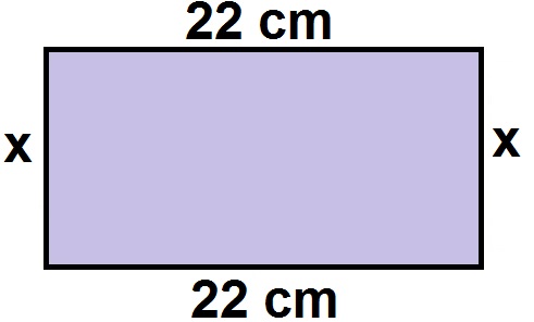 Representação de retângulo para cálculo de perímetro