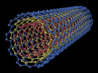 Representação de nanotubo de parede múltipla