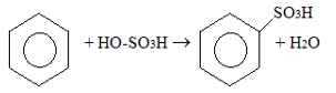 Reação de sulfonação do benzeno