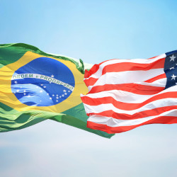 bandeiras do brasil e eua