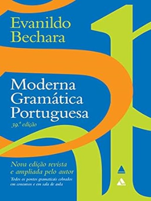 Capa da Moderna gramática portuguesa, de Evanildo Bechara, publicada pela editora Nova Fronteira.[2