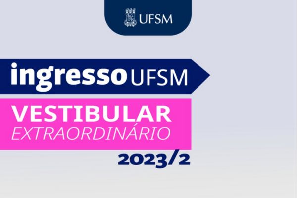 Folder de divulgação da UFSM, texto: ingresso 2023 UFSM