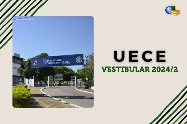 Campus UECE ao aldo do texto Vestibular 2024/2