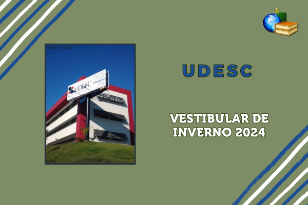 Campus da UDESC em alusão ao resultado final do vestibular de inverno 2024/2