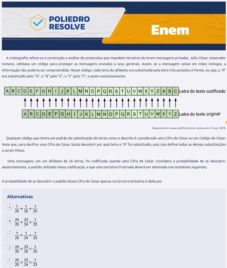 Questão 149 prova amarela Enem 2024