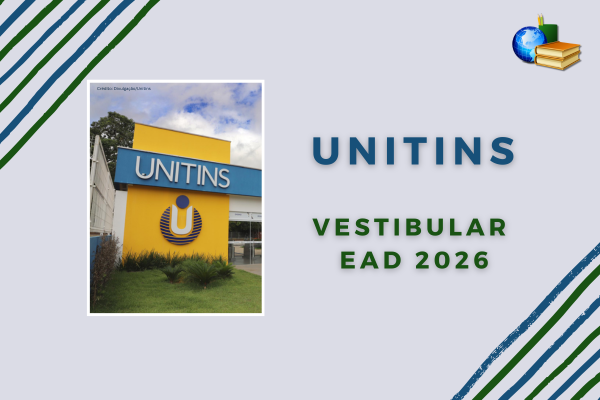 Vestibular EaD 2026 da Unitins Vestibular EaD 2026 da Unitins